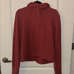 All in Motion Asymmetrical Women's Brick Red Hoodie, Size Medium
